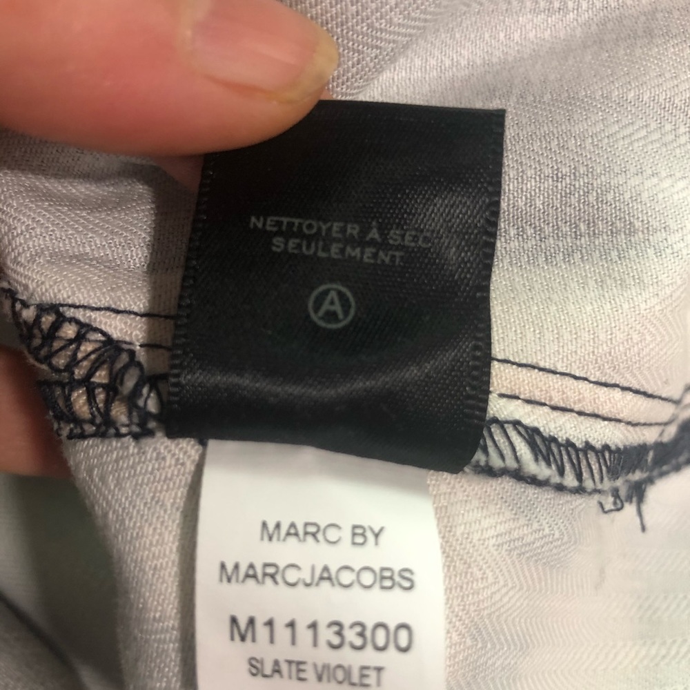 Marc by Marc Jacobs slate violet multi dress L - Picture 7 of 7